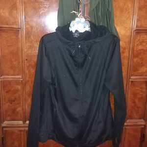 Terramar Body Sensor Zip Up Jacket Black Size XL